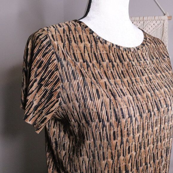 Vintage | 1990's Short Sleeve Printed Top Large - Picture 3 of 7